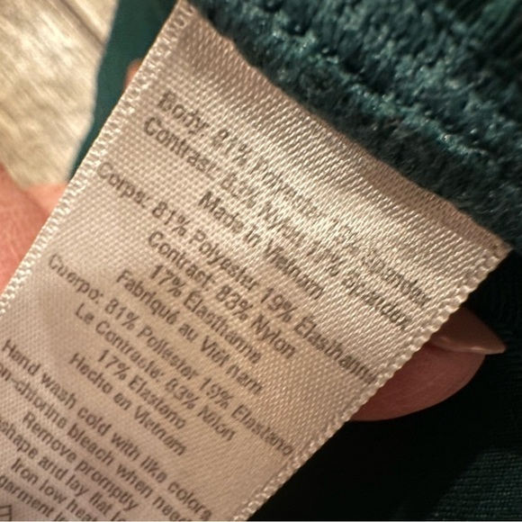 Alo Yoga Pants High Waisted Moto Leggings Size XS Green Workout Gym Activewear - Picture 5 of 12